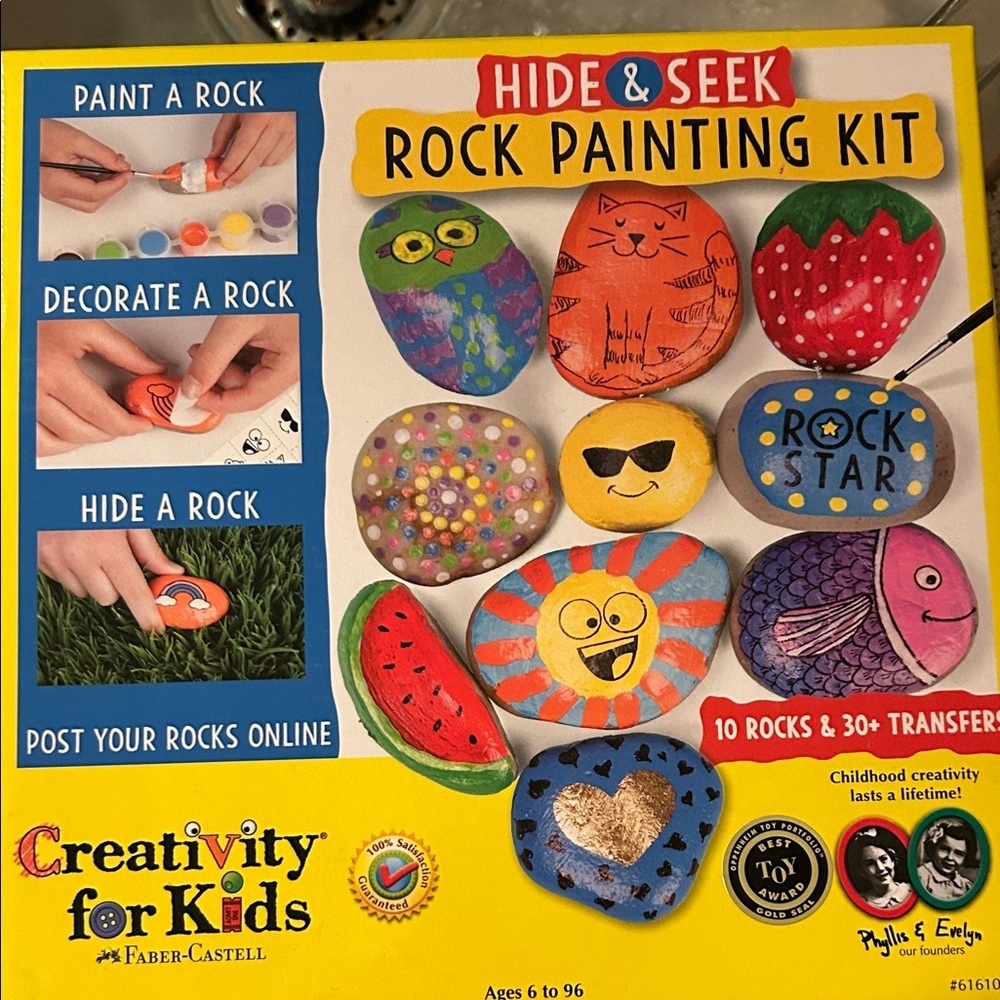 Hide & Seek Rock Painting Kit - Multicolor